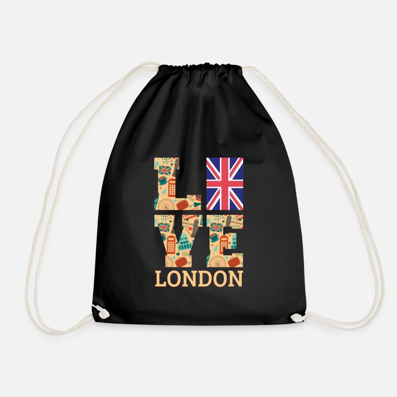 London - Turnbeutel - Schwarz