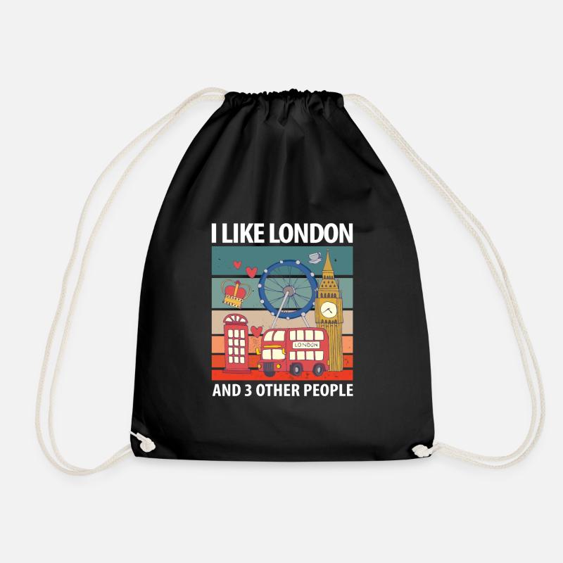 London - Turnbeutel - Schwarz