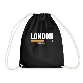 London - Turnbeutel - Schwarz - Vorne