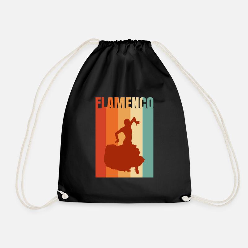 Flamenco - Turnbeutel - Schwarz