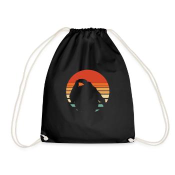 Orangutan - Drawstring Bag - black - Front