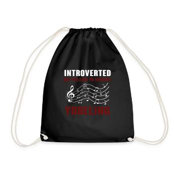 Yodel - Drawstring Bag - black - Front