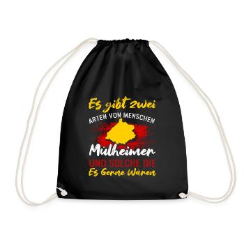Es Gibt Zwei Arten Von Menschen Mülheimer - Turnbeutel - Schwarz - Vorne