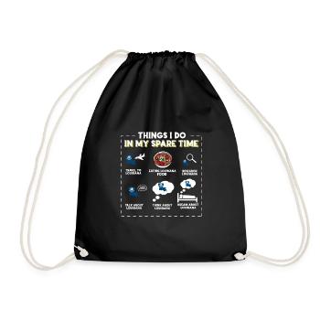 Ce que je fais pendant mon temps libre Louisiane - Sac de sport léger - noir - Devant