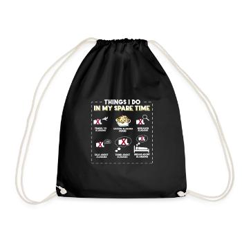 Things I Do in My Free Time Alabama - Drawstring Bag - black - Front