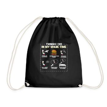 Ce que je fais pendant mon temps libre en Californie - Sac de sport léger - noir - Devant