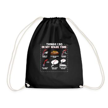 Ce que je fais pendant mon temps libre Norvège - Sac de sport léger - noir - Devant