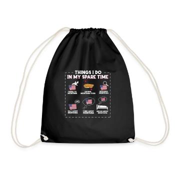 Montana - Drawstring Bag - black - Front