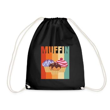 Muffin - Turnbeutel - Schwarz - Vorne