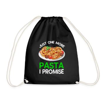 Encore une pâte, promise - Sac de sport léger - noir - Devant