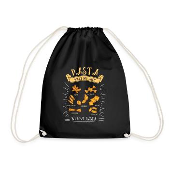 Pasta Pasta Italy Gift - Drawstring Bag - black - Front