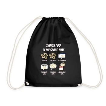 Pasta Pasta Italy Gift - Drawstring Bag - black - Front