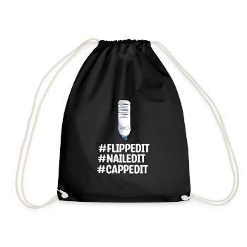 Bouteille d’eau Retournant la bouteille - Sac de sport léger - noir - Devant