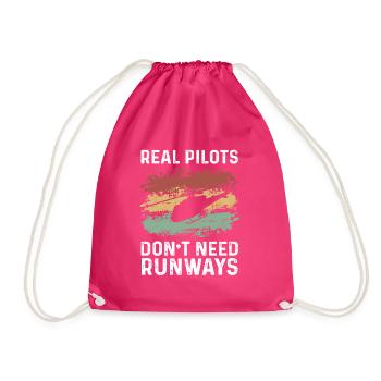 Cadeau de pilote d’hélicoptère - Sac de sport léger - fuchsia - Devant