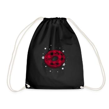 Bagel Cadeau Drôle - Sac de sport léger - noir - Devant