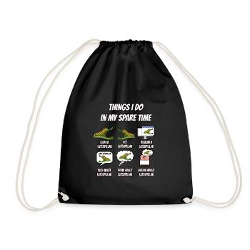 Chenille - Sac de sport léger - noir - Devant