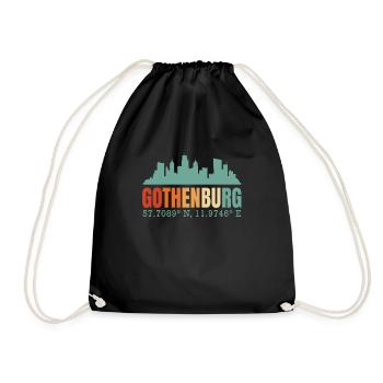 Göteborg Suède Skyline - Sac de sport léger - noir - Devant