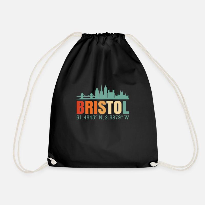 Bristol England Großbritannien Skyline - Turnbeutel - Schwarz