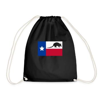 Armadillo Gift Texas - Drawstring Bag - black - Front