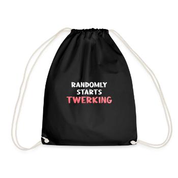 Twerking Twerk Cadeau - Sac de sport léger - noir - Devant