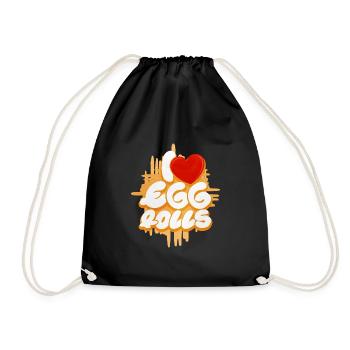 Cadeau de rouleau de printemps - Sac de sport léger - noir - Devant