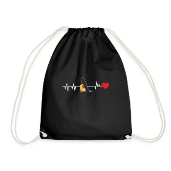 Vacuum Cleaner Cleaning Person Gift - Drawstring Bag - black - Front