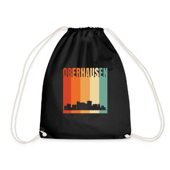 Oberhausen Skyline - Turnbeutel - Schwarz - Vorne