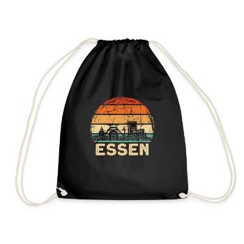 Eat - Drawstring Bag - black - Front