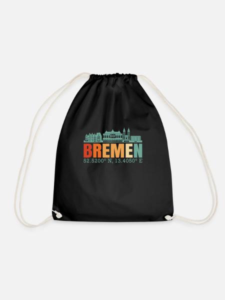 Bremen - Turnbeutel - Schwarz