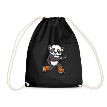 Inline Skating Inline Skating Gift - Drawstring Bag - black - Front