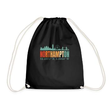Northampton - Drawstring Bag - black - Front