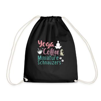 Zwergschnauzer - Turnbeutel - Schwarz - Vorne