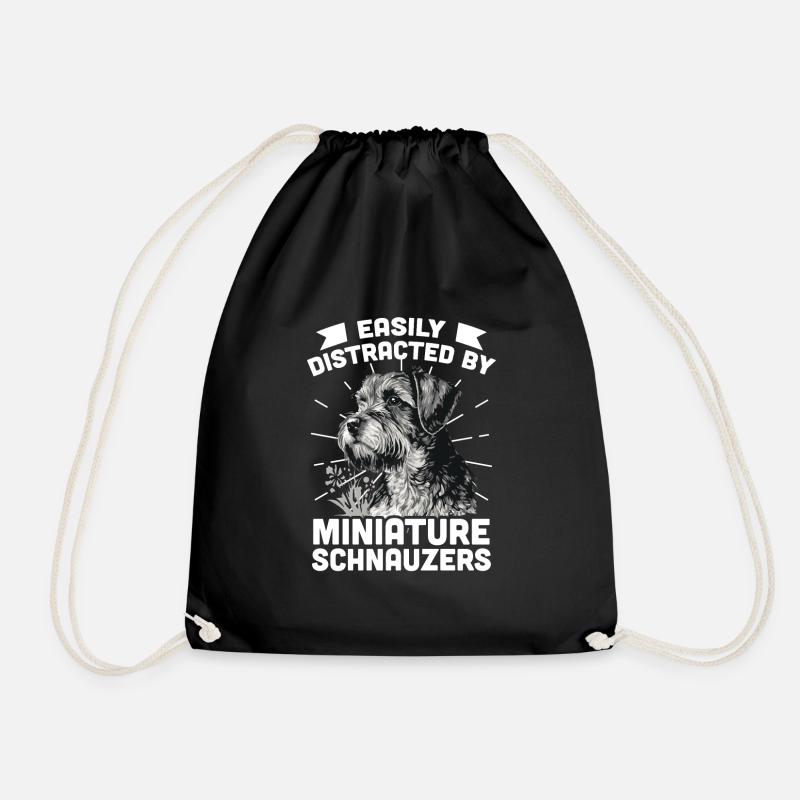 Zwergschnauzer - Turnbeutel - Schwarz