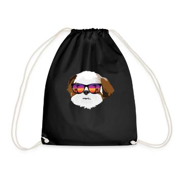 Shih Tzu - Turnbeutel - Schwarz - Vorne