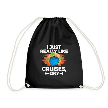 Cruise - Drawstring Bag - black - Front
