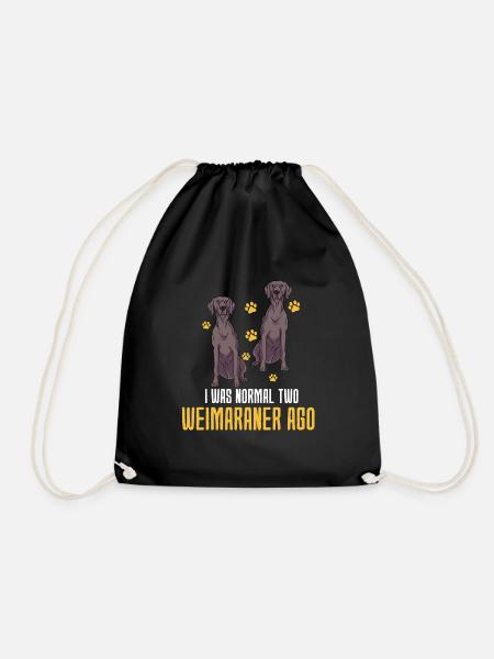Weimaraner - Sac de sport léger - noir