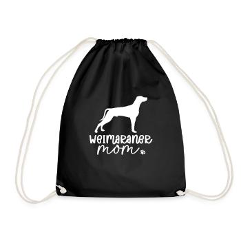 Weimaraner - Turnbeutel - Schwarz - Vorne