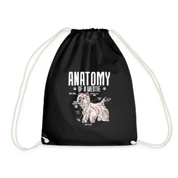 West highland terrier - Drawstring Bag - black - Front