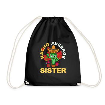 Cinco De Mayo Schwester - Turnbeutel - Schwarz - Vorne
