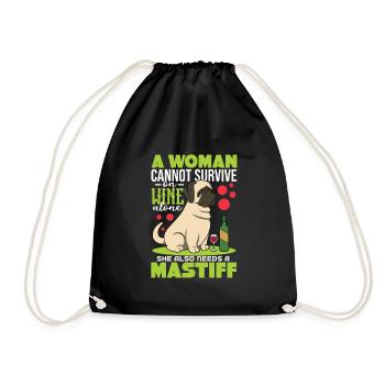 Mastiff - Turnbeutel - Schwarz - Vorne