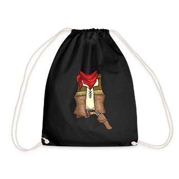 Costume de cow-boy - Sac de sport léger - noir - Devant