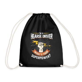 Je suis chauffeur de corbillard, quel est votre Supe - Sac de sport léger - noir - Devant