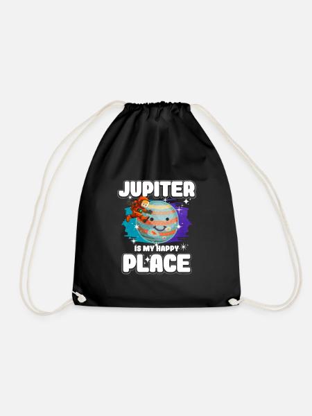 Jupiter Planet Geschenk - Turnbeutel - Schwarz