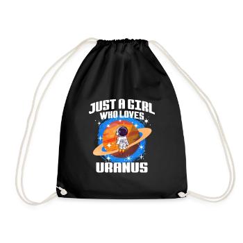 Fille Uranus Cadeau - Sac de sport léger - noir - Devant