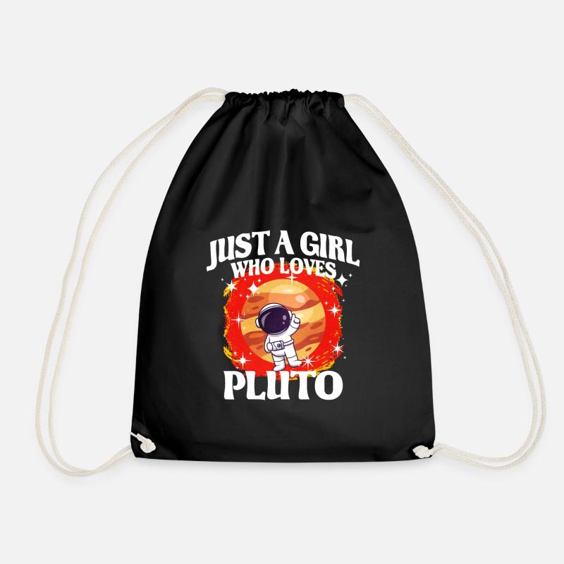 Mädchen Pluto Geschenk - Turnbeutel - Schwarz
