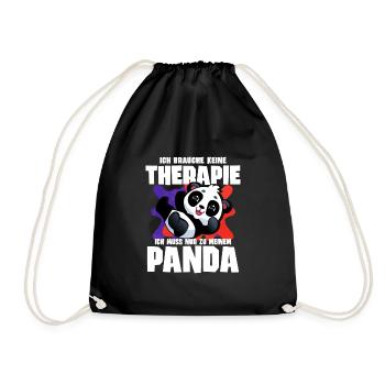 I don't need therapy I just have to go to my - Drawstring Bag - black - Front
