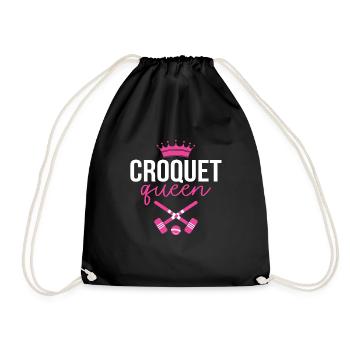 Croquet - Drawstring Bag - black - Front