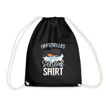 Offizielles Schlafshirt Dackel - Turnbeutel - Schwarz - Vorne