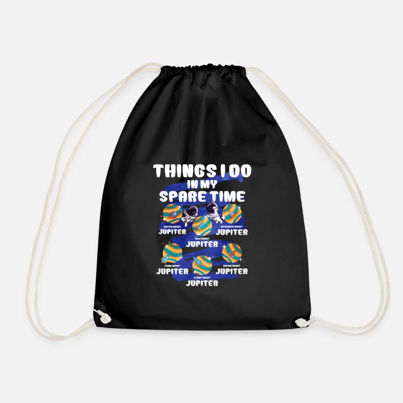 Jupiter - Drawstring Bag - black