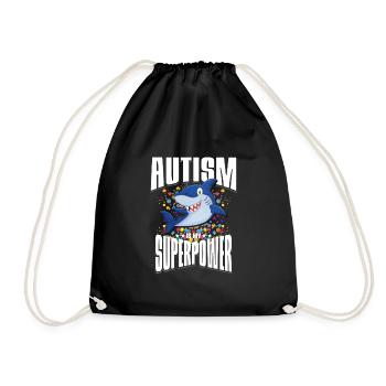 Autism Autism Gift - Drawstring Bag - black - Front